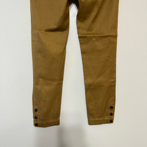 Veronica Beard Dune Cargo Jogger Pants Brown Zip Pocket Utility Cropped Size 0 - Picture 7 of 10
